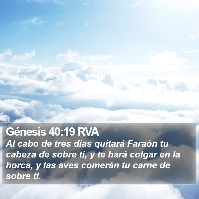 Génesis 40:19 RVA Bible Study