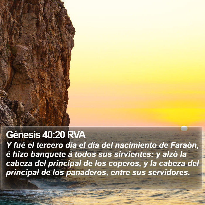 Génesis 40:20 RVA Bible Study