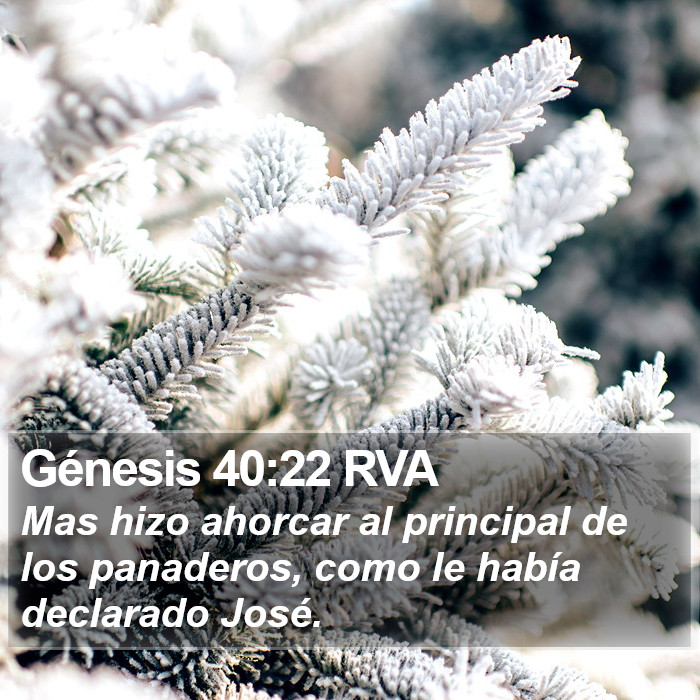 Génesis 40:22 RVA Bible Study