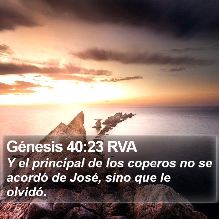 Génesis 40:23 RVA Bible Study