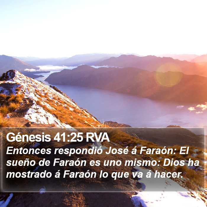 Génesis 41:25 RVA Bible Study