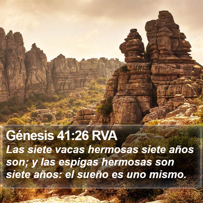 Génesis 41:26 RVA Bible Study