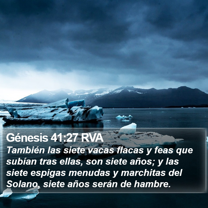 Génesis 41:27 RVA Bible Study