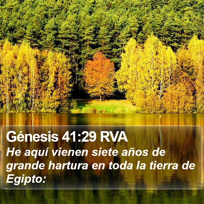 Génesis 41:29 RVA Bible Study