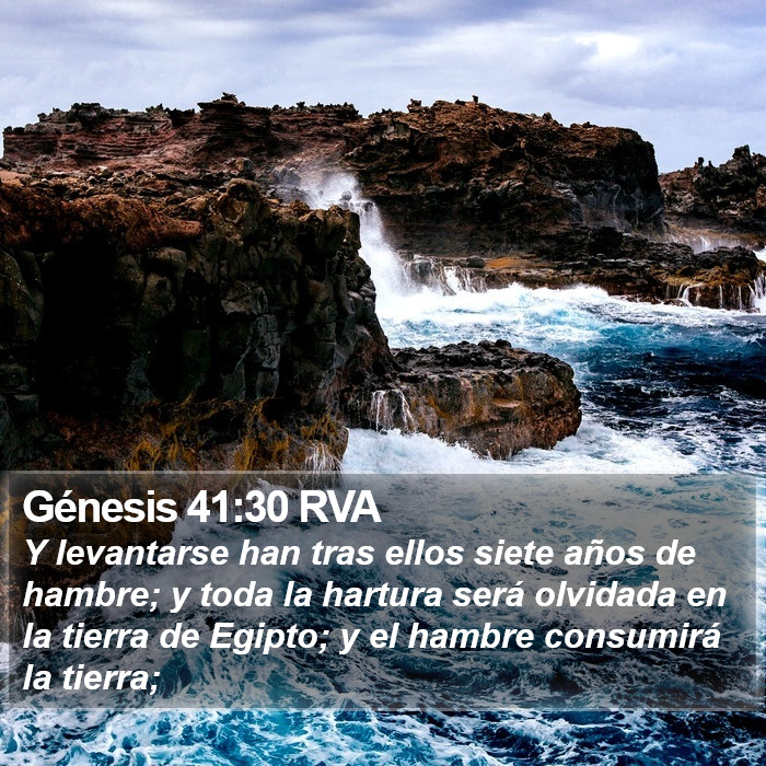 Génesis 41:30 RVA Bible Study