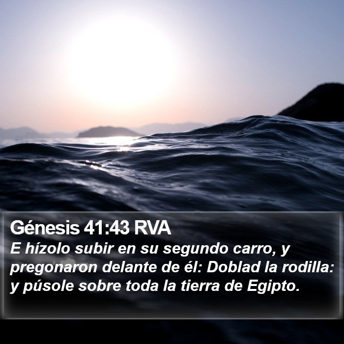 Génesis 41:43 RVA Bible Study