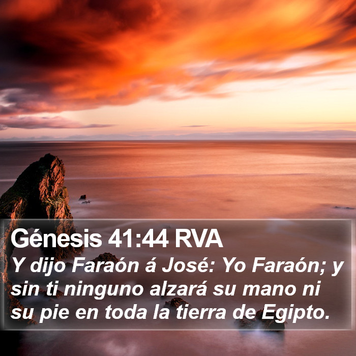 Génesis 41:44 RVA Bible Study