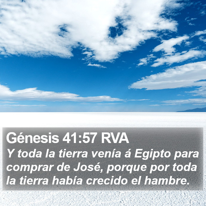 Génesis 41:57 RVA Bible Study