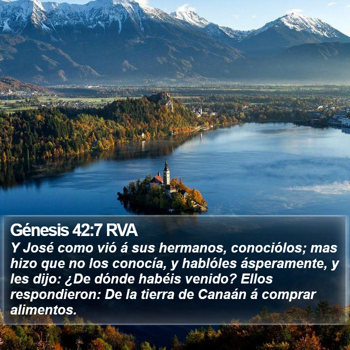 Génesis 42:7 RVA Bible Study