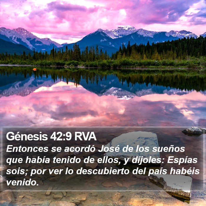 Génesis 42:9 RVA Bible Study