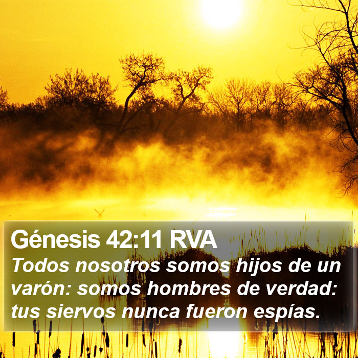 Génesis 42:11 RVA Bible Study