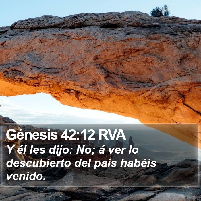 Génesis 42:12 RVA Bible Study