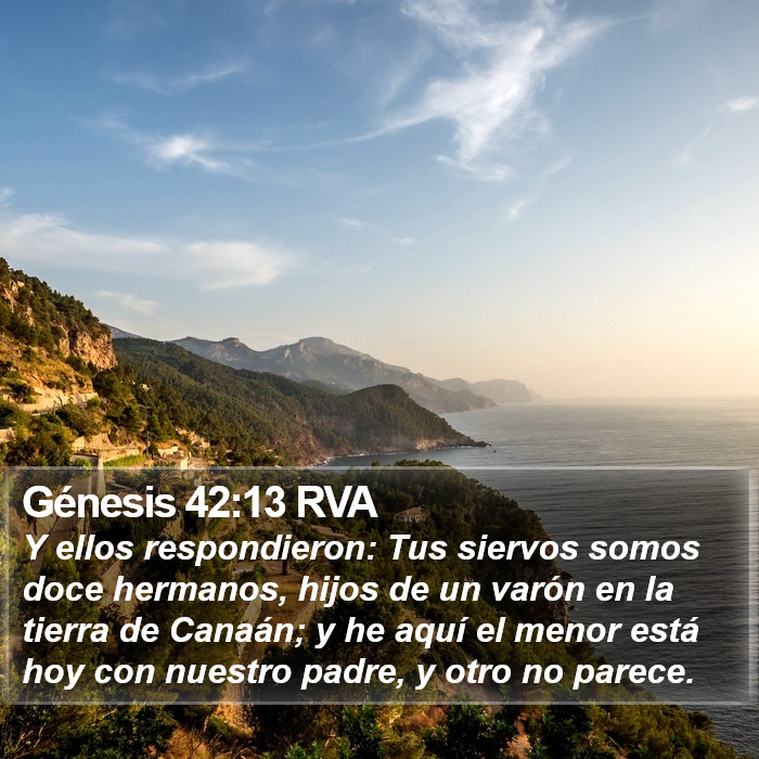 Génesis 42:13 RVA Bible Study