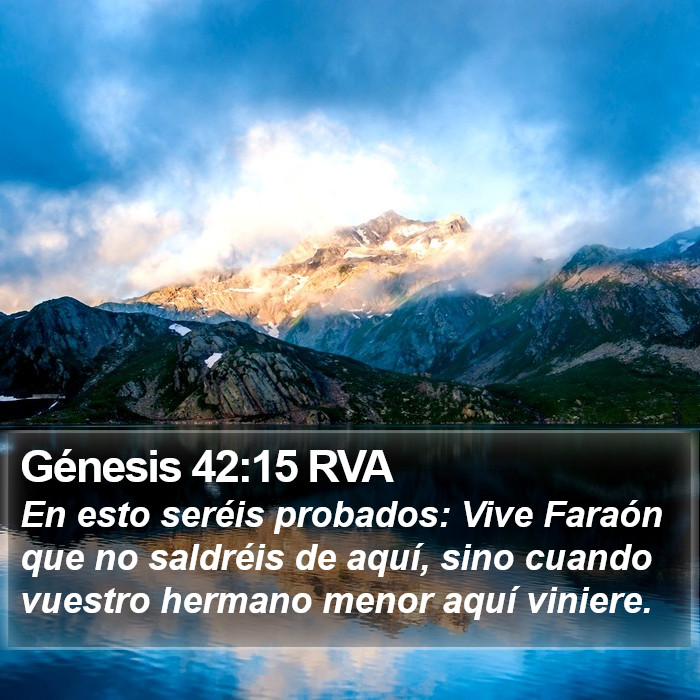 Génesis 42:15 RVA Bible Study