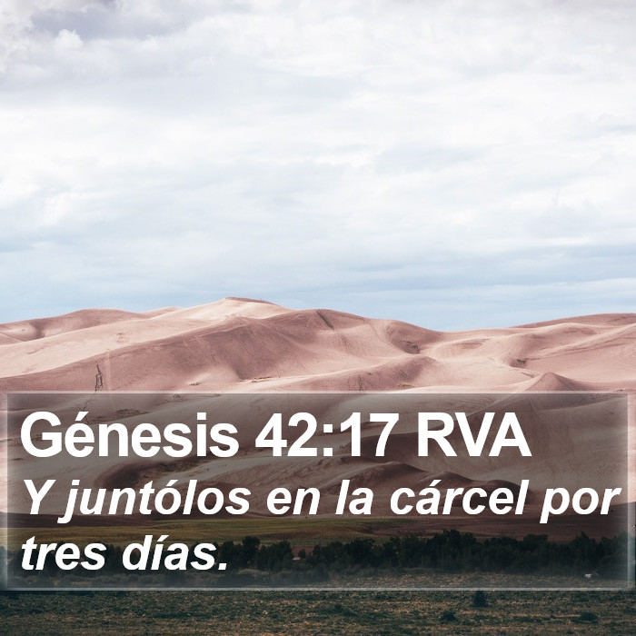 Génesis 42:17 RVA Bible Study