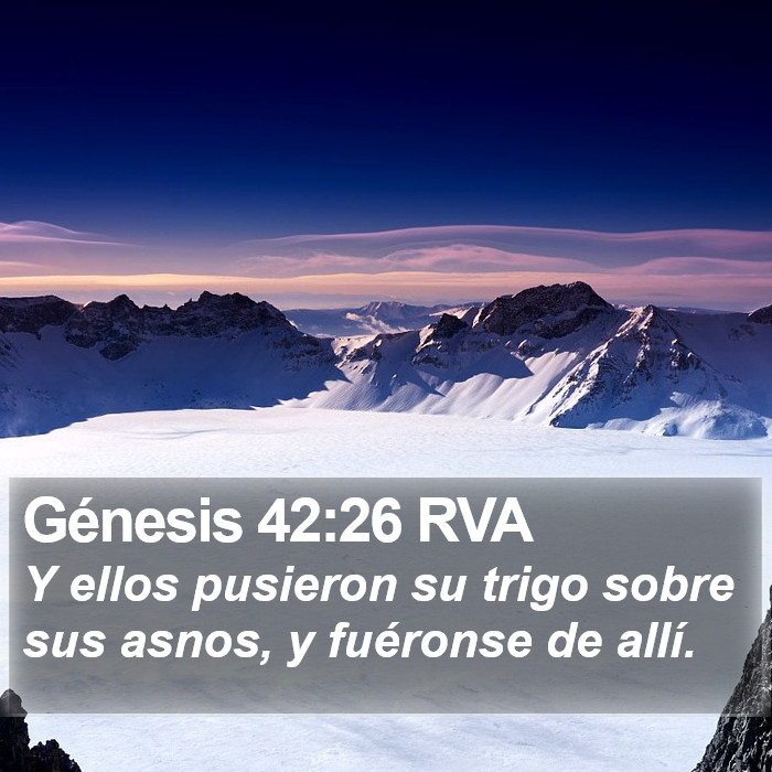 Génesis 42:26 RVA Bible Study