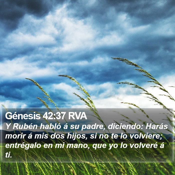 Génesis 42:37 RVA Bible Study