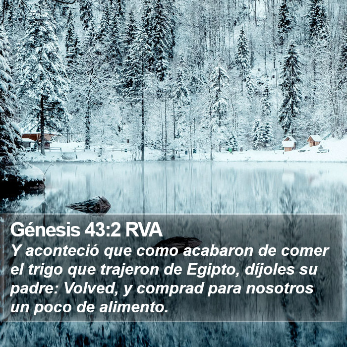 Génesis 43:2 RVA Bible Study