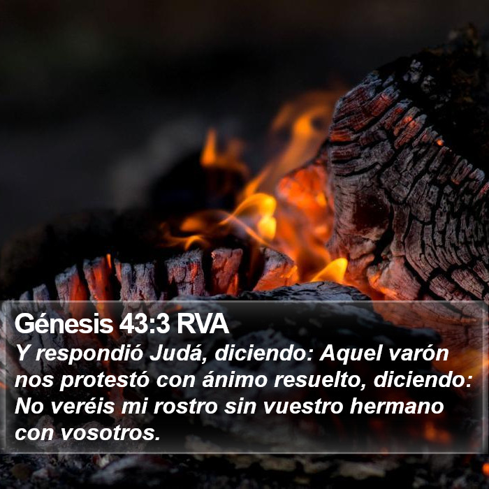 Génesis 43:3 RVA Bible Study