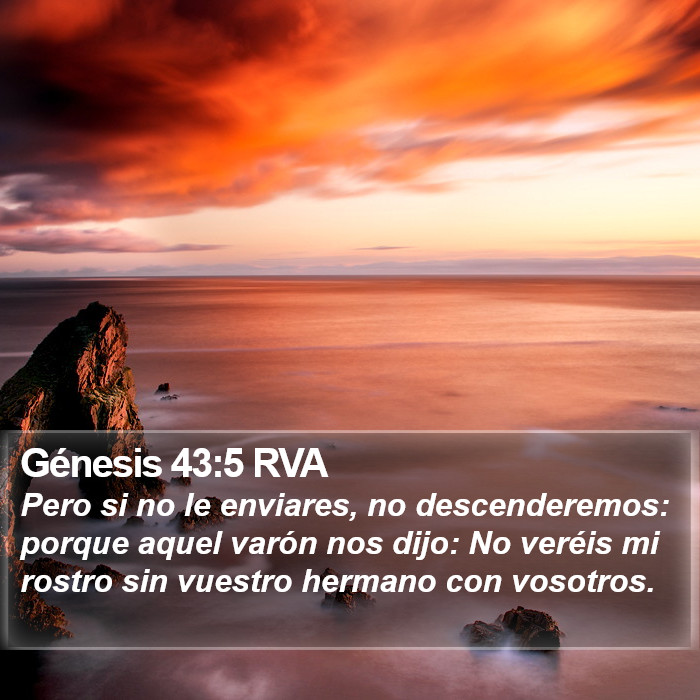 Génesis 43:5 RVA Bible Study