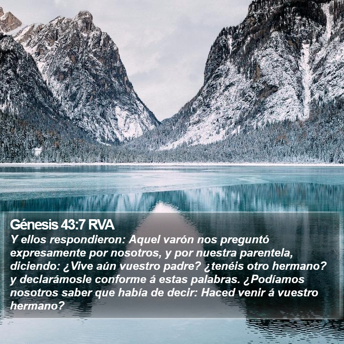 Génesis 43:7 RVA Bible Study