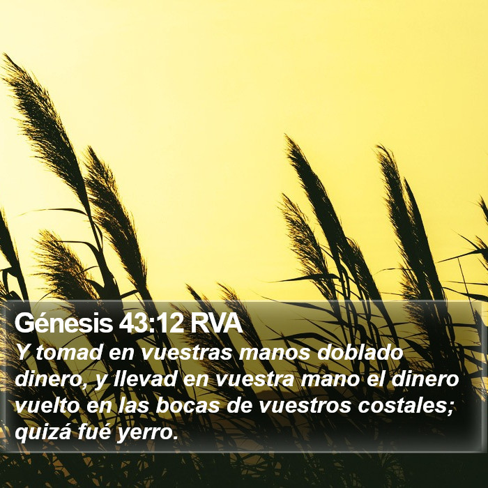 Génesis 43:12 RVA Bible Study