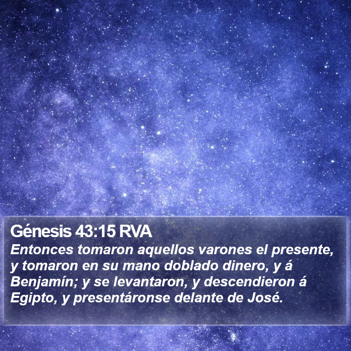 Génesis 43:15 RVA Bible Study