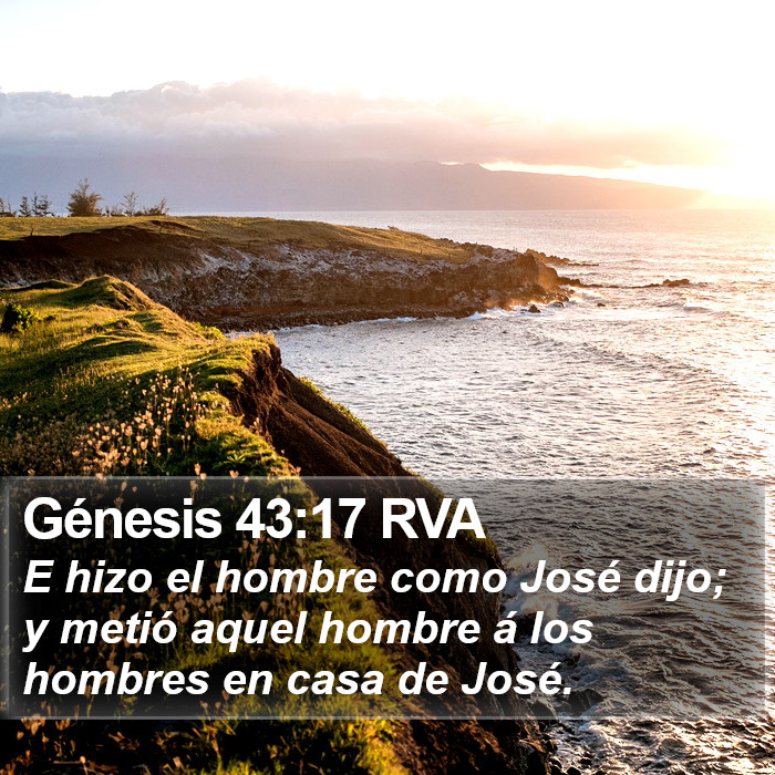 Génesis 43:17 RVA Bible Study