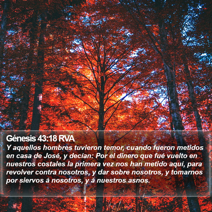 Génesis 43:18 RVA Bible Study