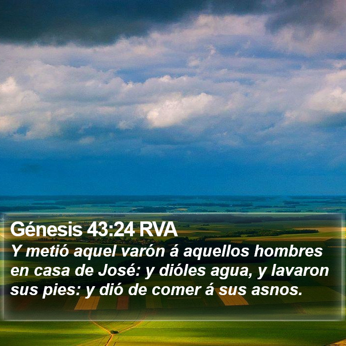 Génesis 43:24 RVA Bible Study