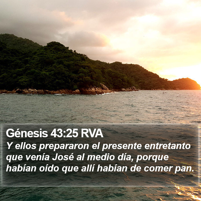 Génesis 43:25 RVA Bible Study