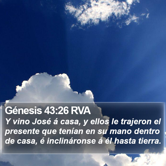 Génesis 43:26 RVA Bible Study