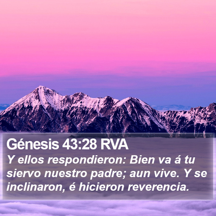 Génesis 43:28 RVA Bible Study