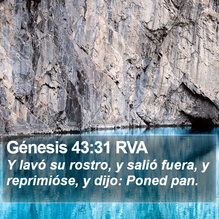 Génesis 43:31 RVA Bible Study