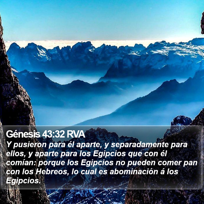 Génesis 43:32 RVA Bible Study