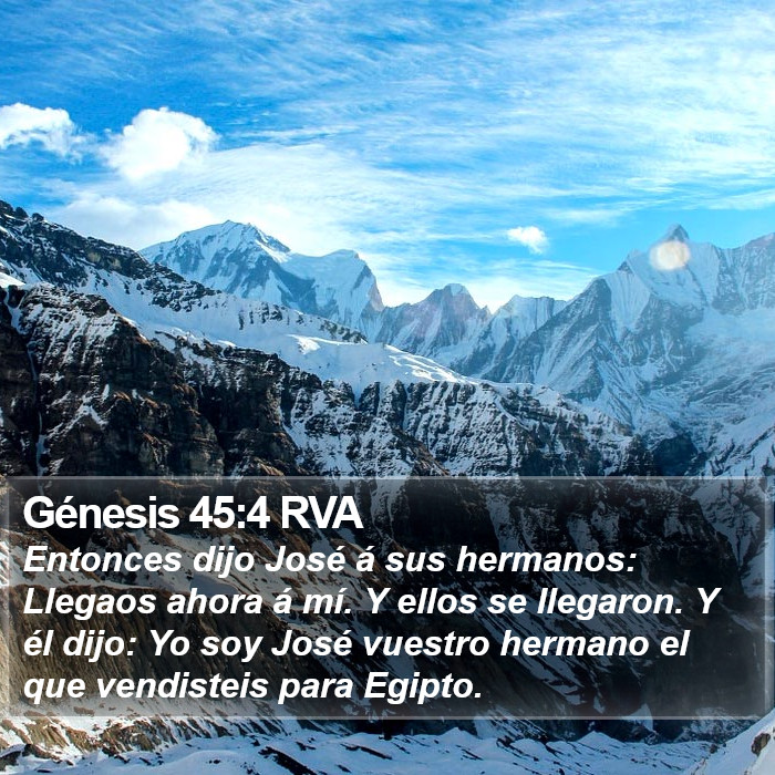 Génesis 45:4 RVA Bible Study