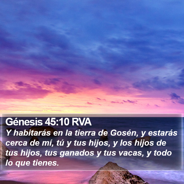 Génesis 45:10 RVA Bible Study