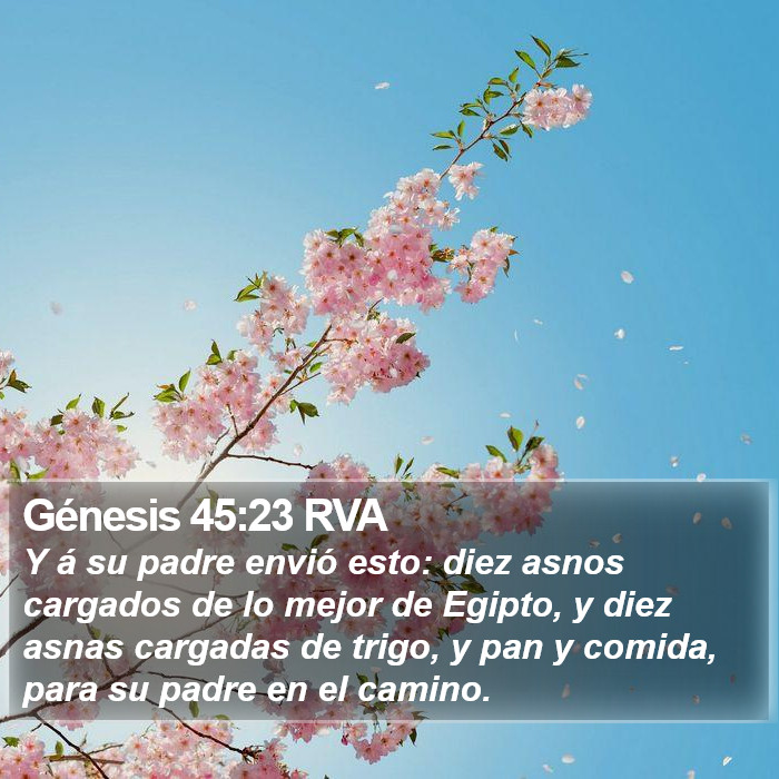 Génesis 45:23 RVA Bible Study