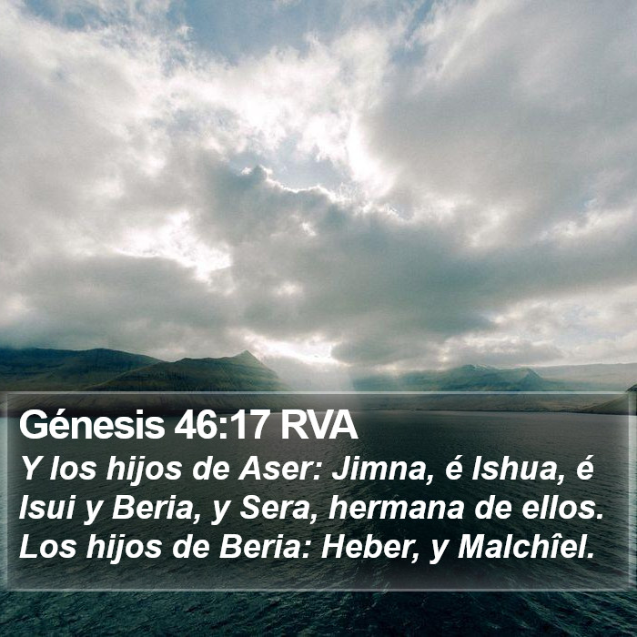 Génesis 46:17 RVA Bible Study