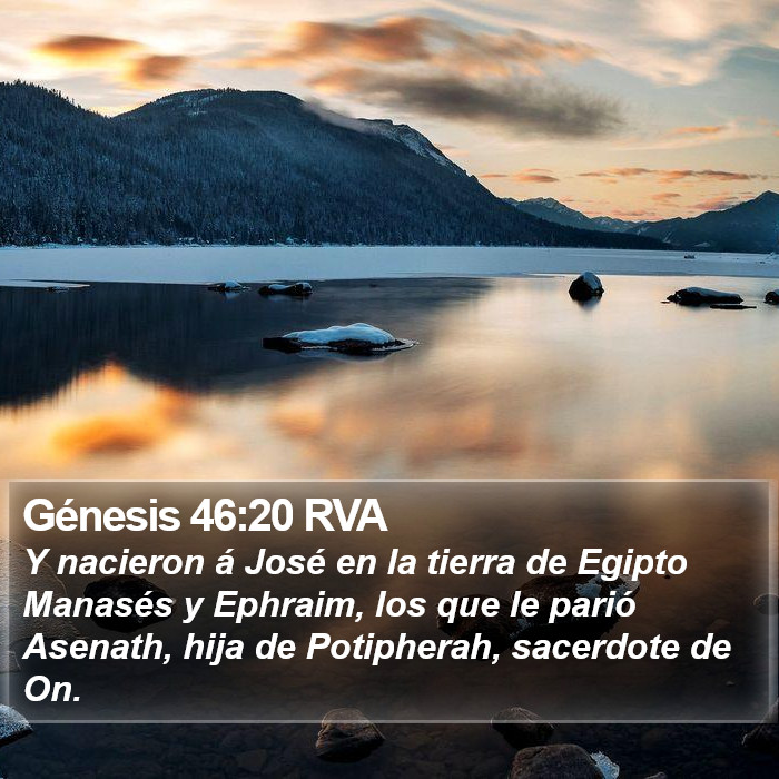 Génesis 46:20 RVA Bible Study