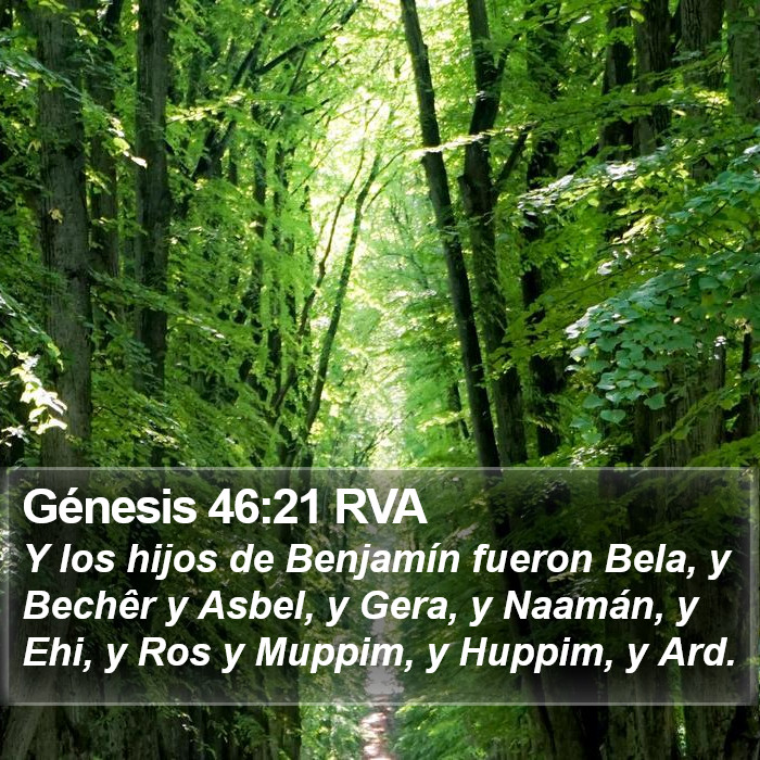 Génesis 46:21 RVA Bible Study