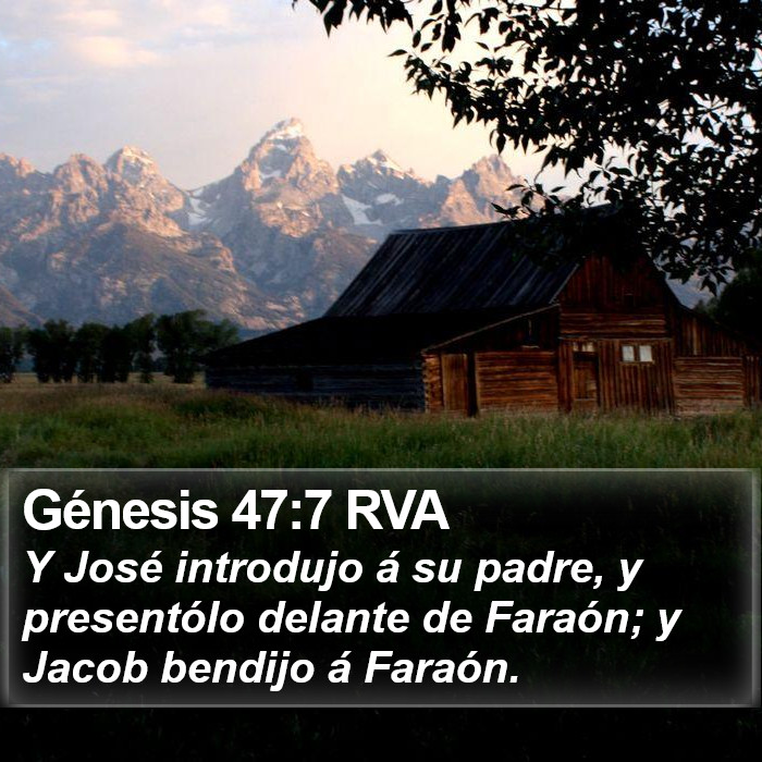 Génesis 47:7 RVA Bible Study