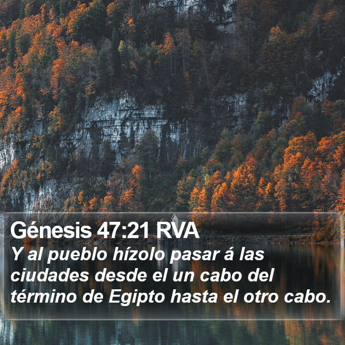 Génesis 47:21 RVA Bible Study