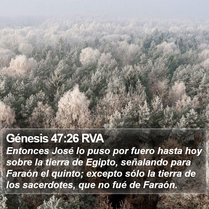 Génesis 47:26 RVA Bible Study