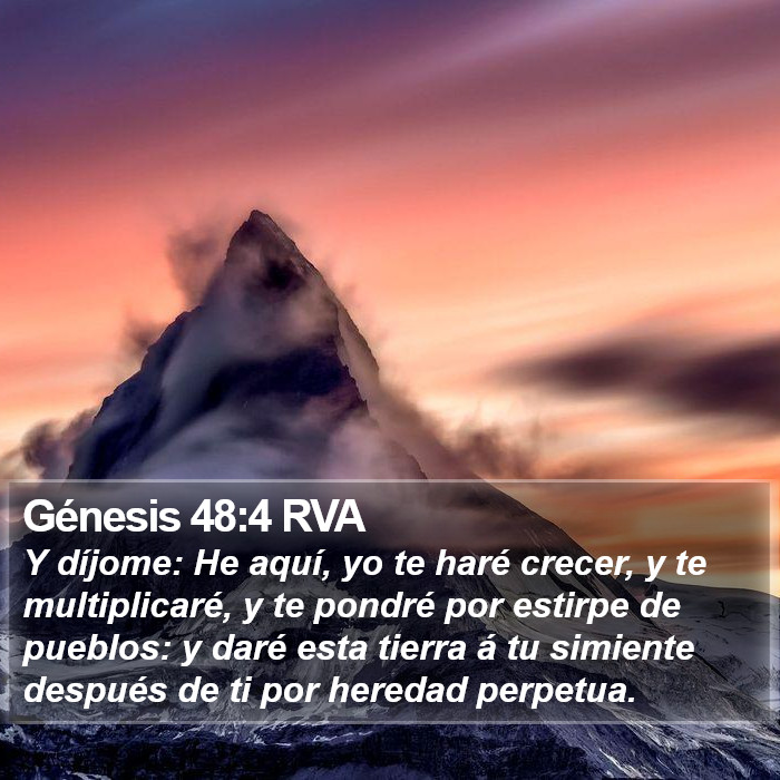 Génesis 48:4 RVA Bible Study