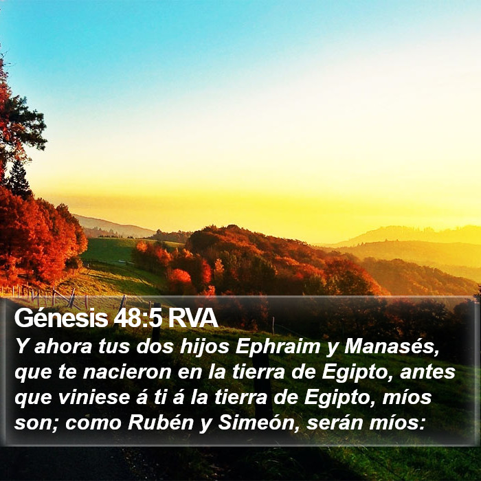 Génesis 48:5 RVA Bible Study