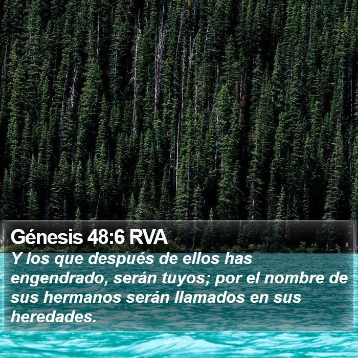 Génesis 48:6 RVA Bible Study