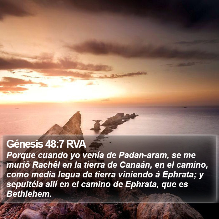 Génesis 48:7 RVA Bible Study