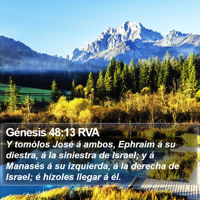 Génesis 48:13 RVA Bible Study