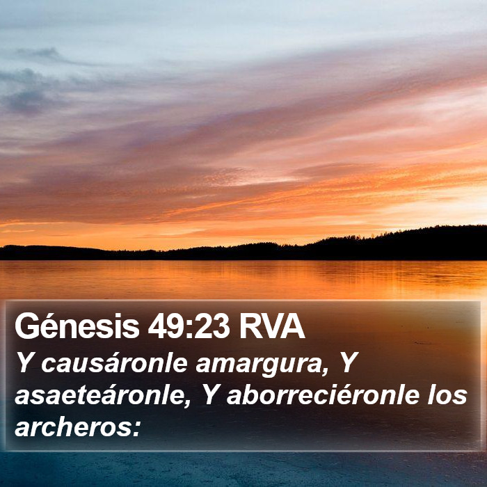 Génesis 49:23 RVA Bible Study